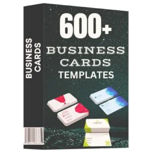 600+ Editable Business Cards Templates Pack