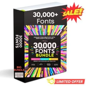 30000+ Ultimate Fonts Collection